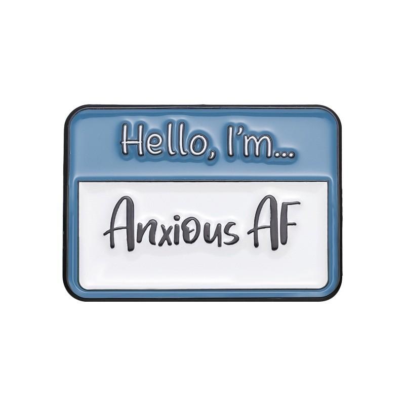 Creative Colorful Letter Badge Set Adorable Metal Brooches For Charming Accessories