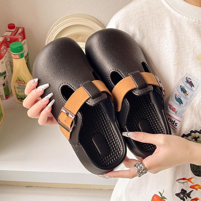 Women's Summer Open-Toe Buckle Mules: Stylish, Comfortable, Versatile Casual Sandals