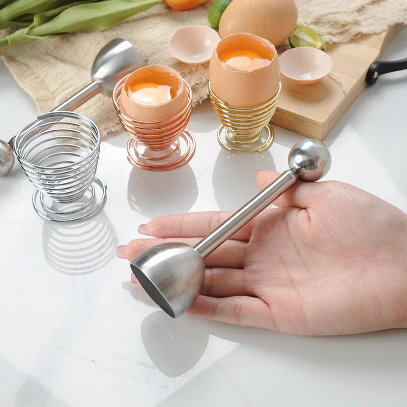 Egg Topper Eggshell Cutter Stainless Steel Egg Cracker Opener Remover For Hard Soft Boiled Eggs