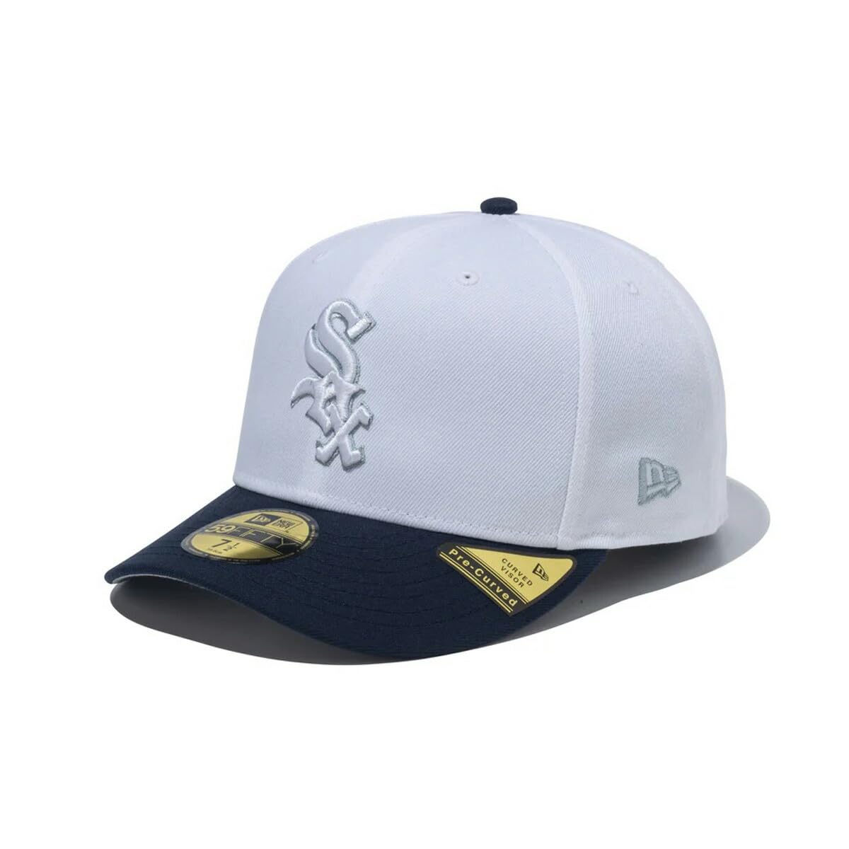 

New Era Pre-Curved 59Fifty Ice Age Two-Tone MLB CWS White Cap, Size 7 3/8, PC5950, Chiwhico Ice Age Off