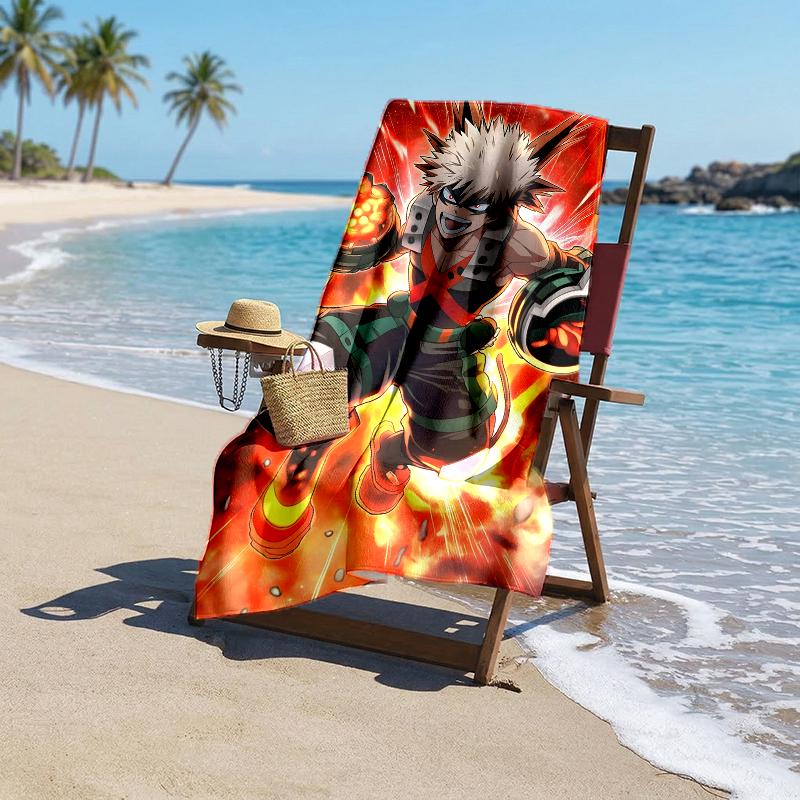 Bakugou Fashion Beach Towel: Ideal for Summer Adventures Soft, absorbent and quick drying suitable for swimming and bathing