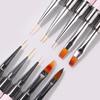 Acrylic Gel Nail Polish Thin Liner Flower Painting Drawing Manicure Tools Dual-ended Nail Art Brush