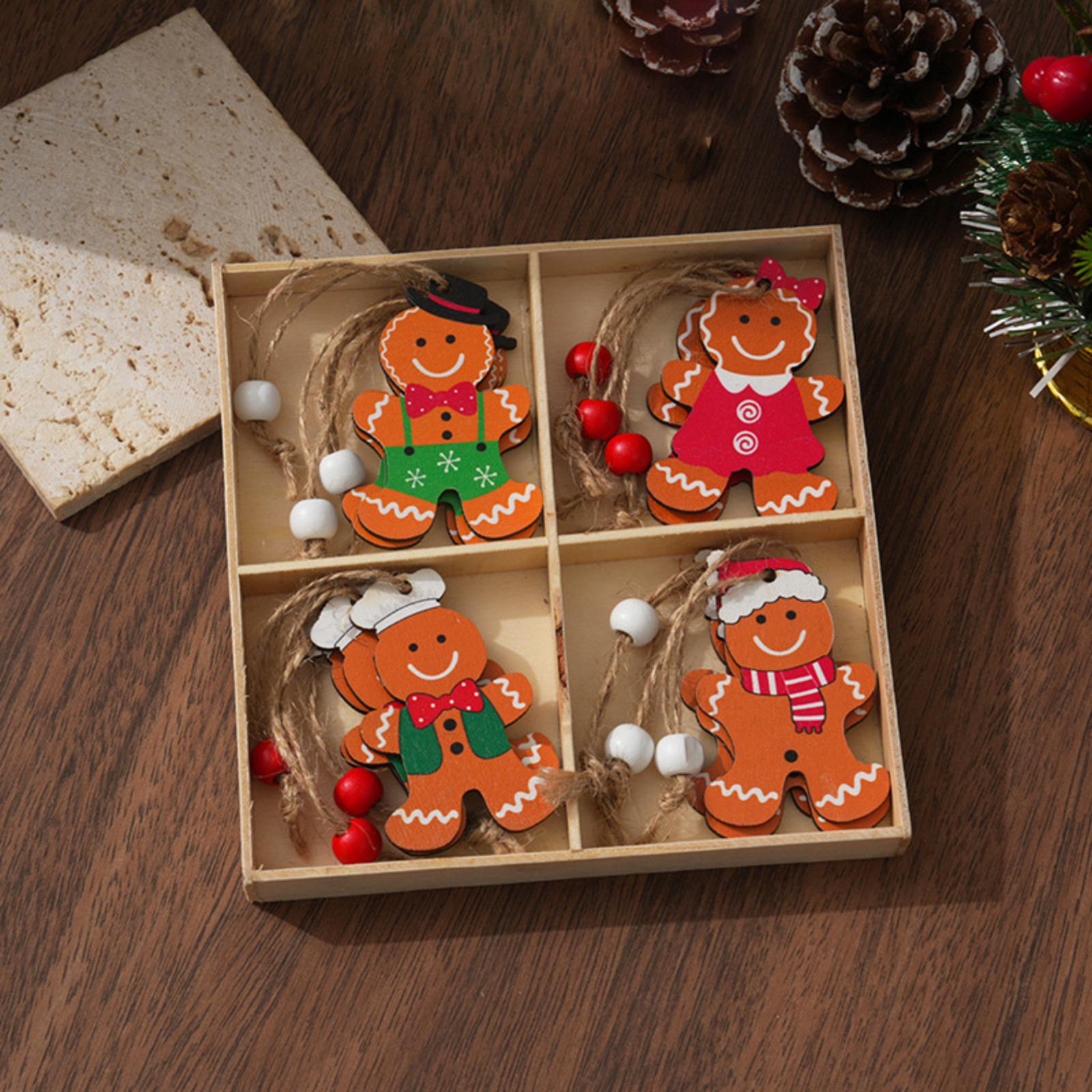 

Christmas Decorations: Colorful Wooden Figurines, Christmas Tree Accessories One Size