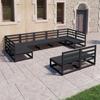 9-piece Garden Furniture Set Made of Solid Pine Wood