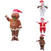 Dospělý nafukovací kostým Santa Claus, Sněhulák, Perníkový muž pro cosplay a halloweenské večírky