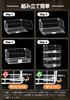 Fenghome Hanging Rack, Set of 3, Closet Storage, Foldable, 2025 New Design, Clothes Storage, Multiple Connectable Shelves, Compact Folding, Large Capa