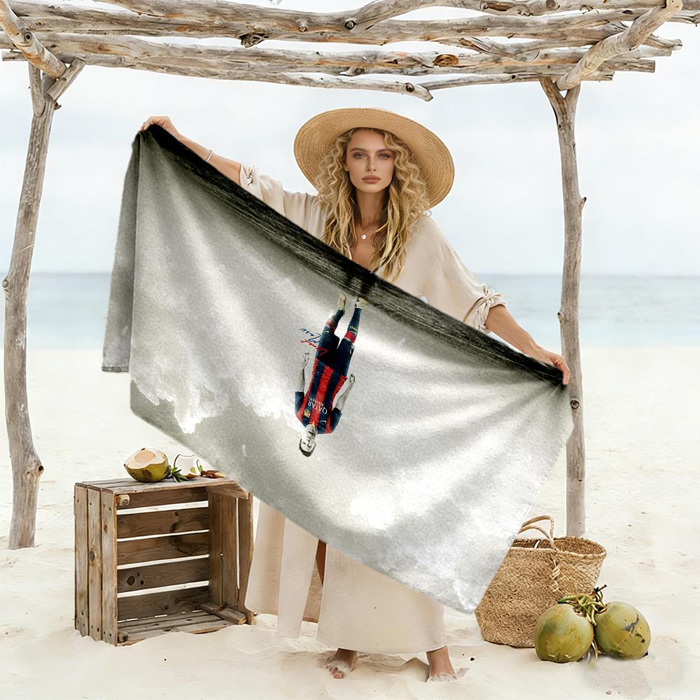 Precision Action Beach Towel Super Soft Microfiber Quickdry Fabric Comfortable Lightweight