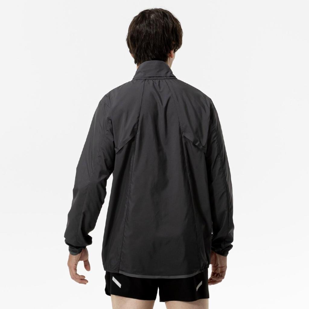 Mizuno Laufbekleidung Premium Packbare Wasserabweisende Schwarze Jacke, J2MEC000, Herren,