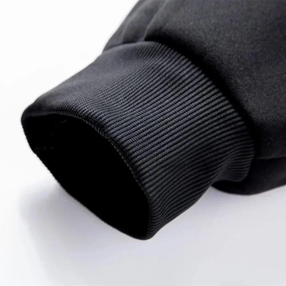 New Style Letter Print Sports Men's Fleece Lined Thick Hooded Long Sleeve Spring-Autumn Leisure Sports Pants