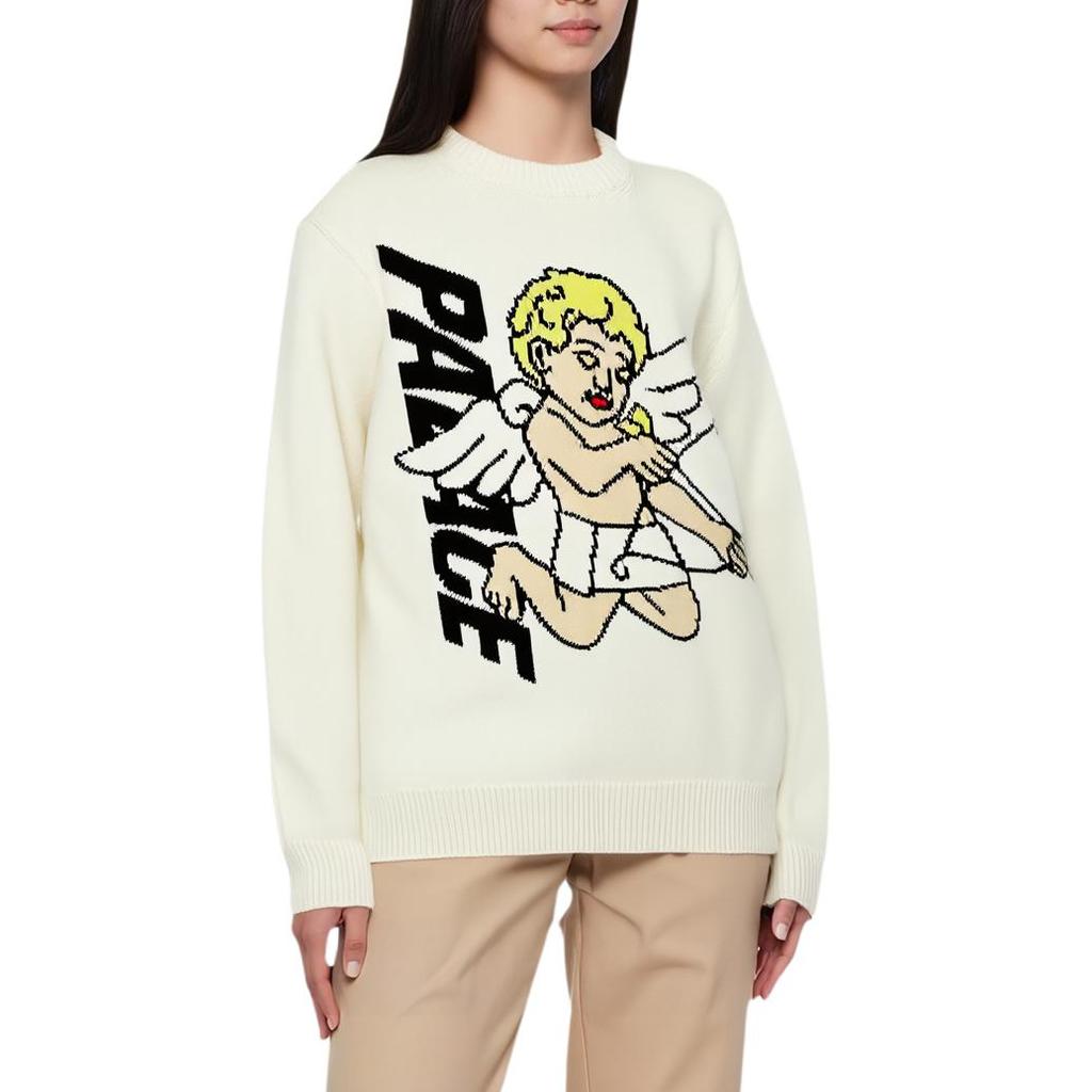 Palace Temptation Knit Cream Unisex Tops P24KW012