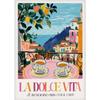 La Dolce Vita Wandposter Druck Für Schlafzimmer Wohnzimmer Heimdekoration Italien Küstenlandschaft Leinwandbild Zitrone Orange Wandkunst