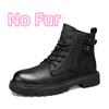 Fashion Comfy Men Winter Plush Snow Boots Lace-Up New Male Ankle Boots Walking High Top Shoes Genuine Leather Men's Motocross Boots