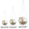 Disco Ball Hanging Flower Pot For Indoor Plants Bohemian Style Flower Planter Pots Rope Mirror Hanging Basket Garden Decor Vase