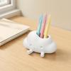 Cloud Shaped Storage Holder, Cute Smiling Face Decor, Multi-Functional Organizer for Pen Succulents & Makeup Brush, Compact Ornament for Desktop Decor