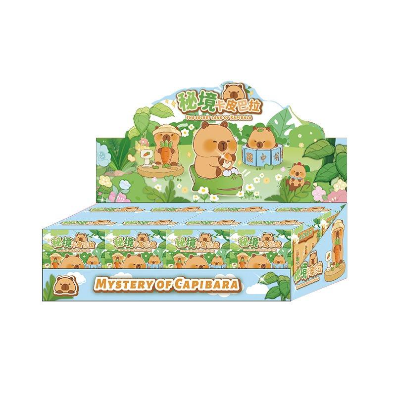 New Secret Realm Capybara Blind Box Cute Dolphin Trendy Toy Figure Desktop Decoration Mysterious Surprise Birthday Gift Random Mystery Collectible
