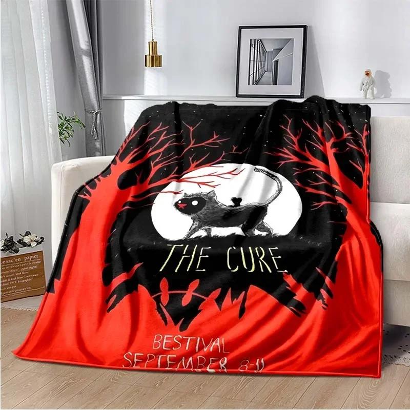 The Cure Sports Deka, Lehká Teplá Izolace Pohovka Postel Kancelář Auto Chrániče Kolen Deky, Decke, couverture, stragulum