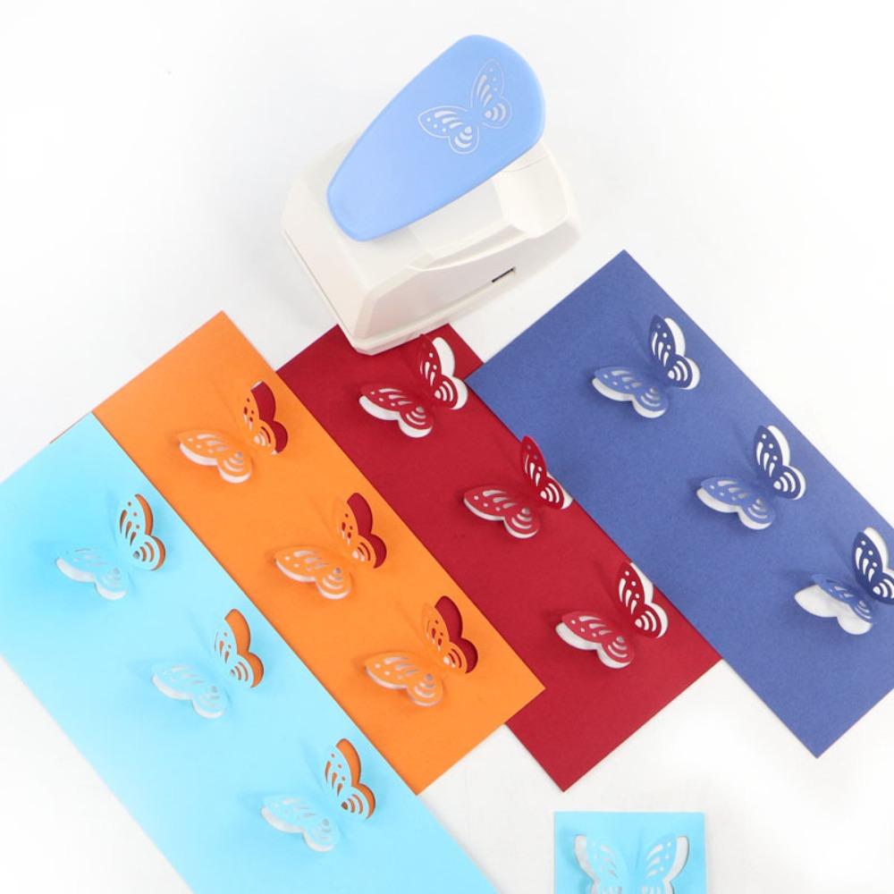 Hole Puncher Embossing Machine Cutting Craft Embossing Punches Butterfly Hole Puncher  for Card Style A