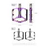 WEST BIKING 3 Bearing Bicycle Pedals Electroplated Aluminum MTB Road Bike Carbon Fiber Tube Anti-slip Pedals Bicycle Accessories