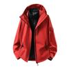 New high-quality couple models, men's and women's outdoor graphene three-in-one detachable jacket, windproof and waterproof for men and women