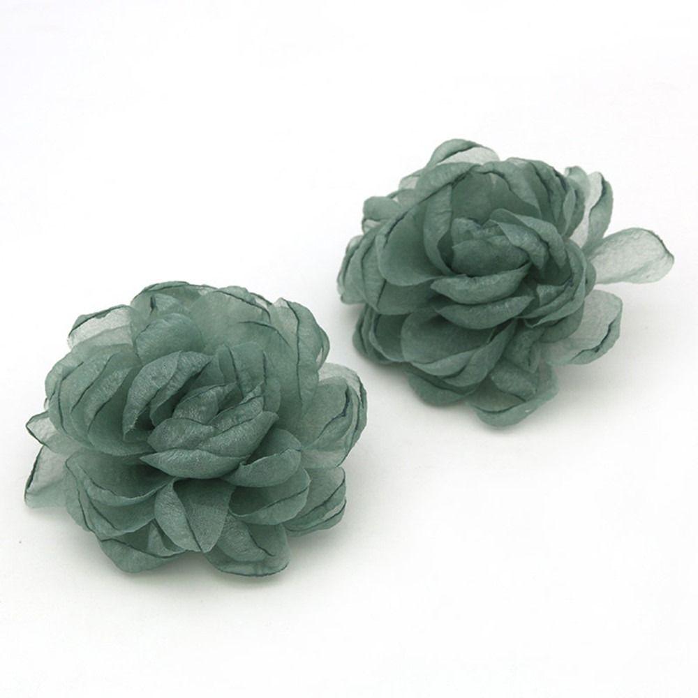 

2 шт., женская свадебная обувь на высоком каблуке, украшения для обуви, зажим с бантом, зажим для ленты, очаровательная пряжка, блестящие зажимы зелёный