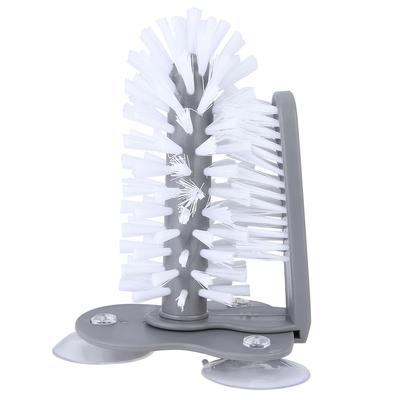 Wall Suction Cup Type Cup Brush Glass Water Bottle Mug Cleaner Cleaning Tool for Home Use