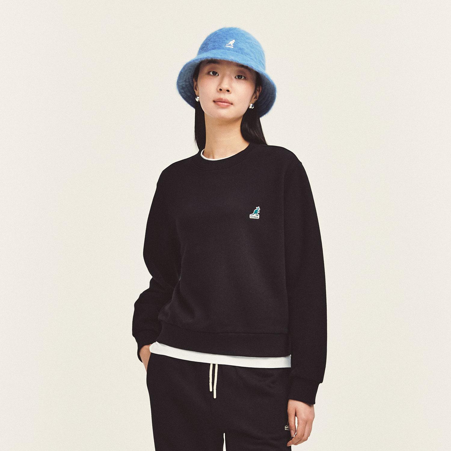 Женская классическая толстовка Kangol с логотипом 1767 Черная Black/S