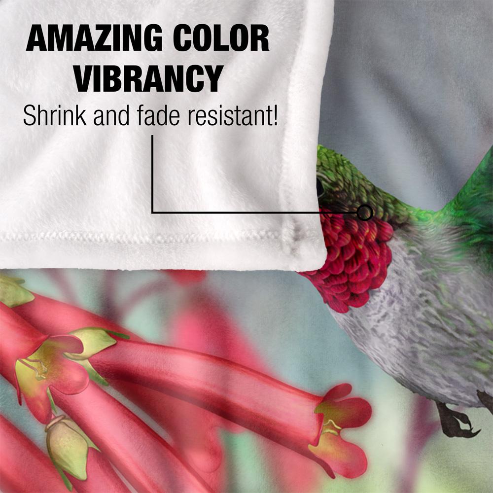 Royce McClure Silky Hummingbird Supersoft Blanket