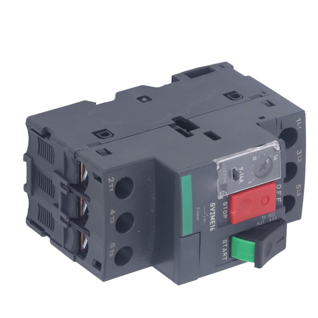 Motor Circuit Breaker Overload Protection Thermal Magnetic Manual Motor Starter Button Rail Mount AC690V GV2‑ME16 9‑14A