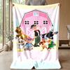 La Granja De Zenón Cozy Flannel Blanket, Comfortable Warm Throw Blanket for Bedroom Sofa Home Use