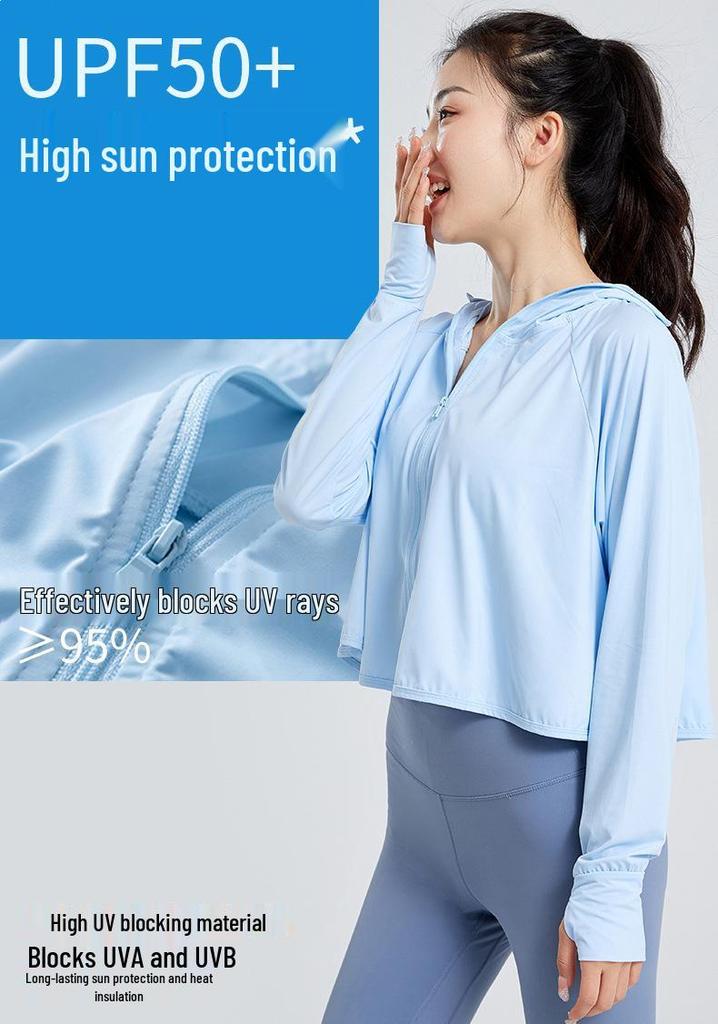 Women's UPF50+ Silk Blend Sun Protection Windbreaker - 2025 Edition for Outdoor Activities