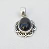 Natural Black Onyx Pendant, Solid 925 Sterling Silver Pendant, Boho Pendant, Oval Onyx Pendant, Birthstone Pendant, Gift for Friends