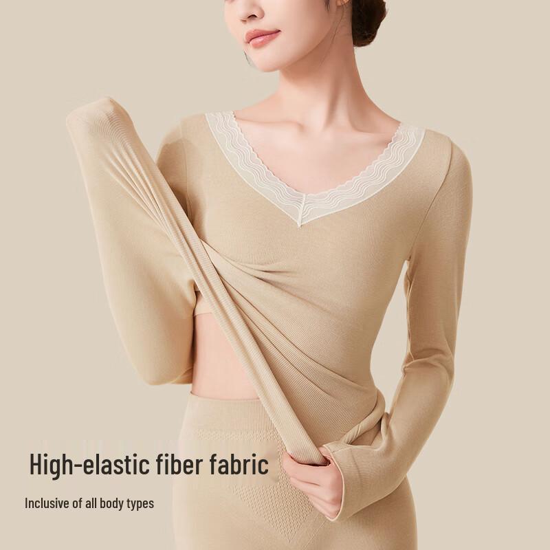 Odifen Women's German Velvet Thermal Underwear Set