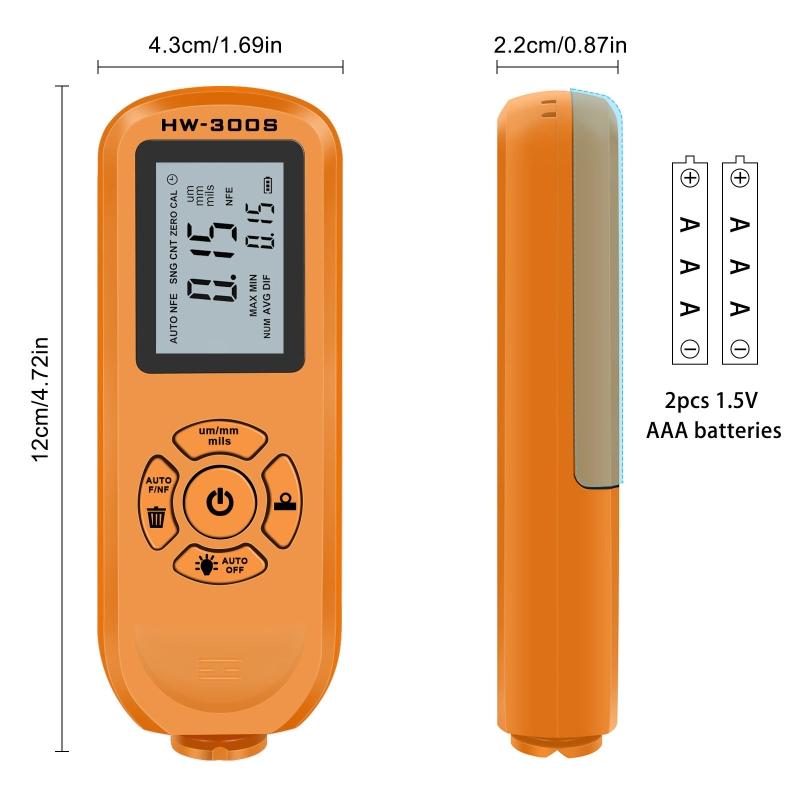 Paint Thickness Gauge Digital Coating Thickness Gauge Meter Car Painting Depth Gauge for Used Car Buyer Paint Mil Thick