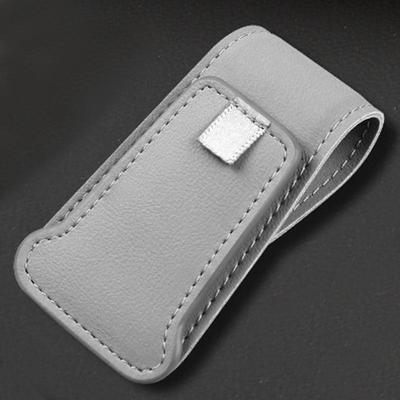 Support de lunettes de soleil pour voiture Support de rangement pour lunettes en cuir Étagère de rangement simple et élégante pour tickets, stylos, billets et autres petits objets
