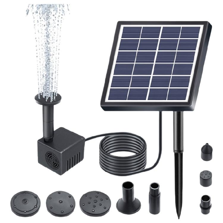 

Solar Fountain Pump Outdoor Solar Water Fountain Pump with Nozzles Water Pipe Solar Power Pump for Yard Decorators