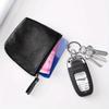 Portable Genuine Leather Coin Purse Vintage Key Card Coin Earphone Holder Pouch for Women Men Mini Wallet