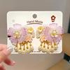 Mid-Autumn Hanfu Fairy Hair Clip - Women's & Children's Ancient Style Floral Tassel, Sweet Accessory for Girls