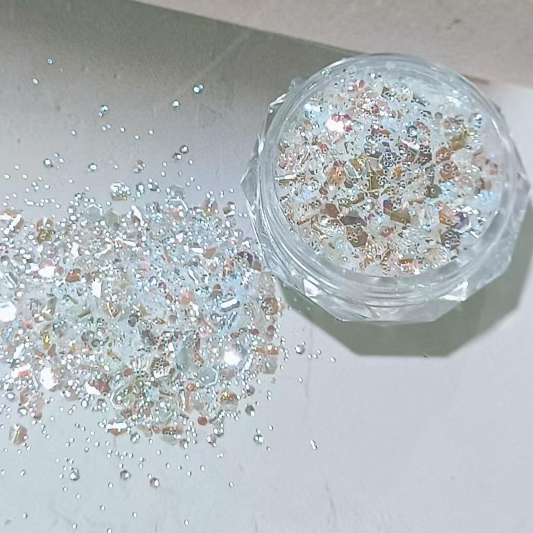 

Internet Celebrity 2025 Chasing Light Sequin Nail Art Glitter: Super Shiny Mixed Material Decorations