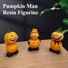 Car Center Console Ornaments Halloween Pumpkin Man Resin Crafts Home Garden Decoration Statues
