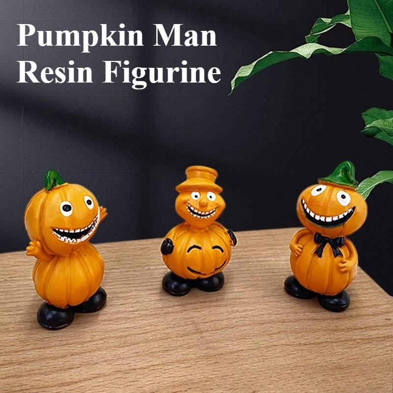 Car center console ornaments Halloween pumpkin man resin crafts home garden decoration statues
