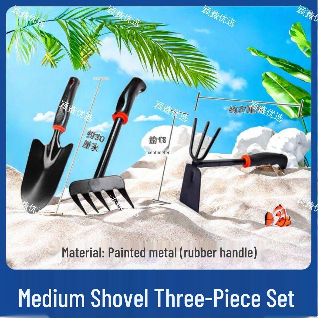 Tide-Chasing Tools: Dual-Use Clam Rake & Crab Clamp Set for Beach and Garden