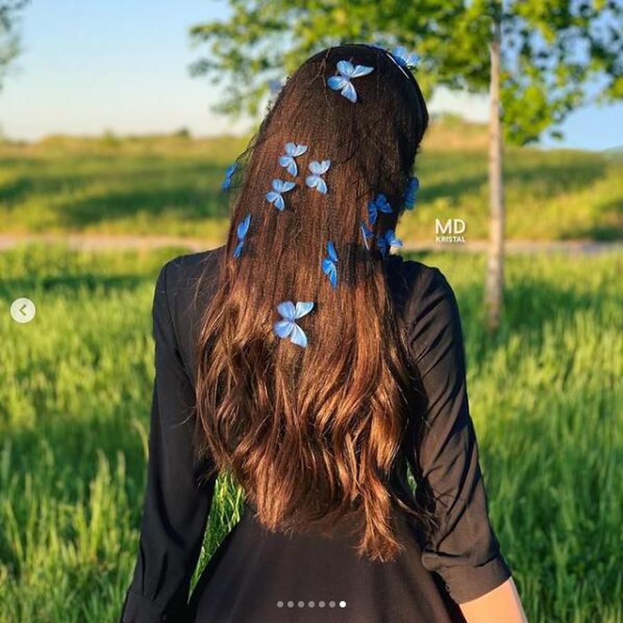 Wunsch Schmetterling 3D Mesh Schleier, Romantische Kirche Outdoor Kleidung