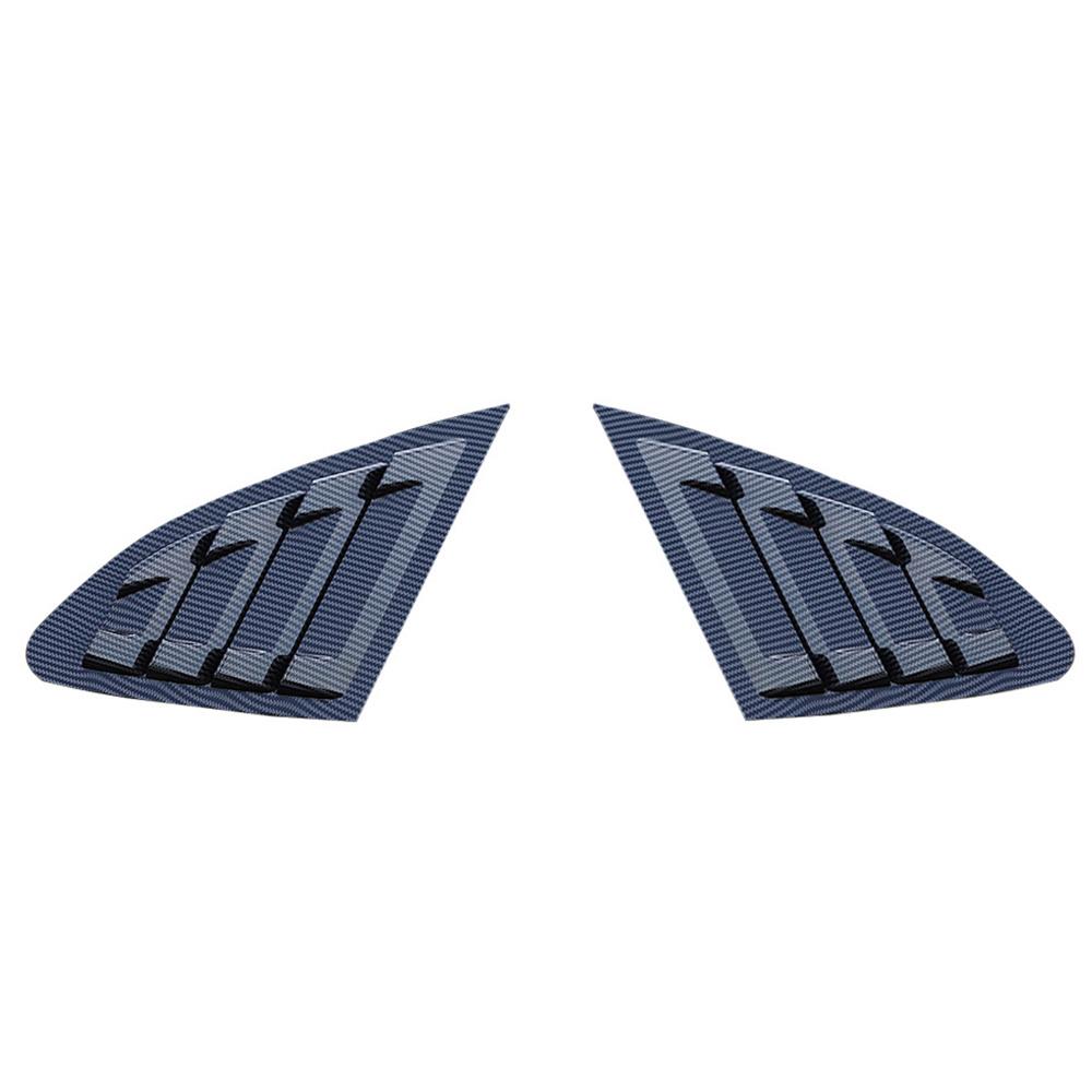 Side Window Louver Shutter Cover Carbon Fiber Abs For 16-20 Chevrolet Malibu Usa