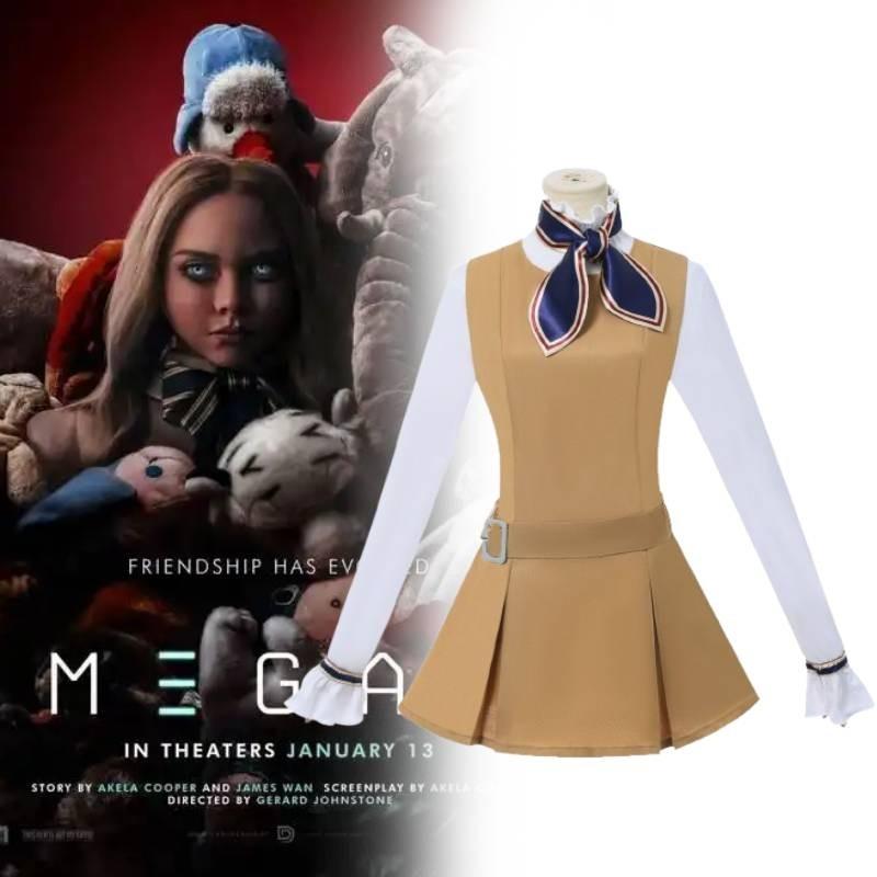 20 M3gan Roleplay Costume Dress Cosplay Clothing Stage Halloween Performance