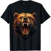 Wütender Bär Grizzlybären Wildtiere Berge Tier T-Shirt