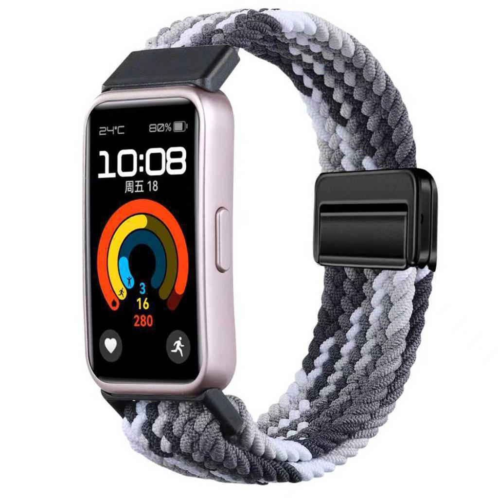 Nylon Strap For Huawei Band 10 9 8 Braided Comfortable Magnetic Buckle Adjustable Watchband Huanwei Band 10/9/8 Accessories Belt