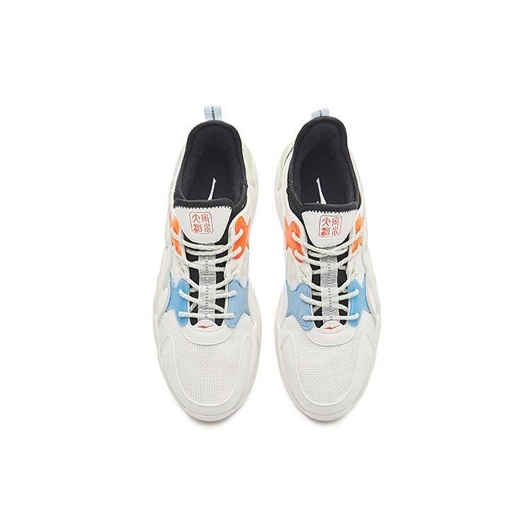 Hongxing Erke Linfeng Lightweight Versatile Sports Low-Top Casual Shoes Men sneakers White Green 51122102292-001