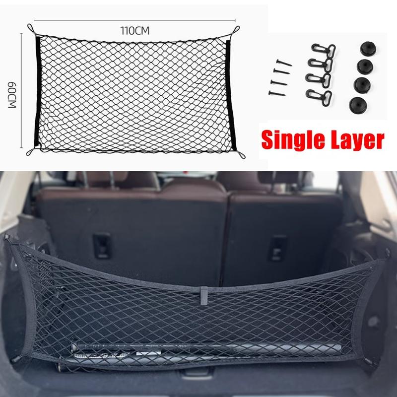 Car Trunk Net For Hongqi HS3 2023-2025 Storage Bag Cargo Elasticity Wear-resistant Organiser Interior Luggage Auto Accessories