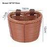 Retro Woven Front Riding Basket 7 Styles Walking Tool Storage Basket