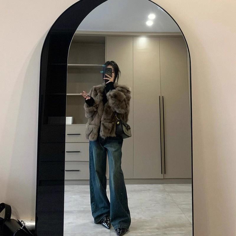 Cowhide~ Japanese Small Leather Shoes 2025 New Versatile Black One-pedal French Pointed Cat Heel Light Mouth Single Shoes